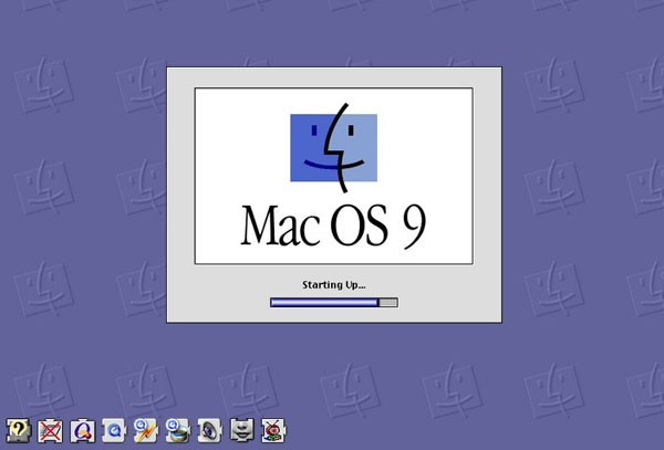 Mac OS 9 Startbildschirm Boot